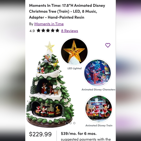 Moments In Time Disney Christmas Tree - Picture 1 of 13
